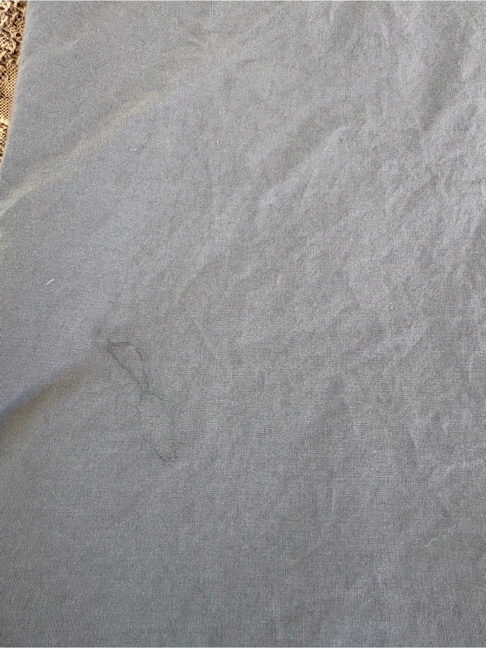 Blue Cotton Percale Duvet Cover Twin- Parachute Home - Picture 7 of 8